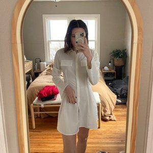 white shirt dress